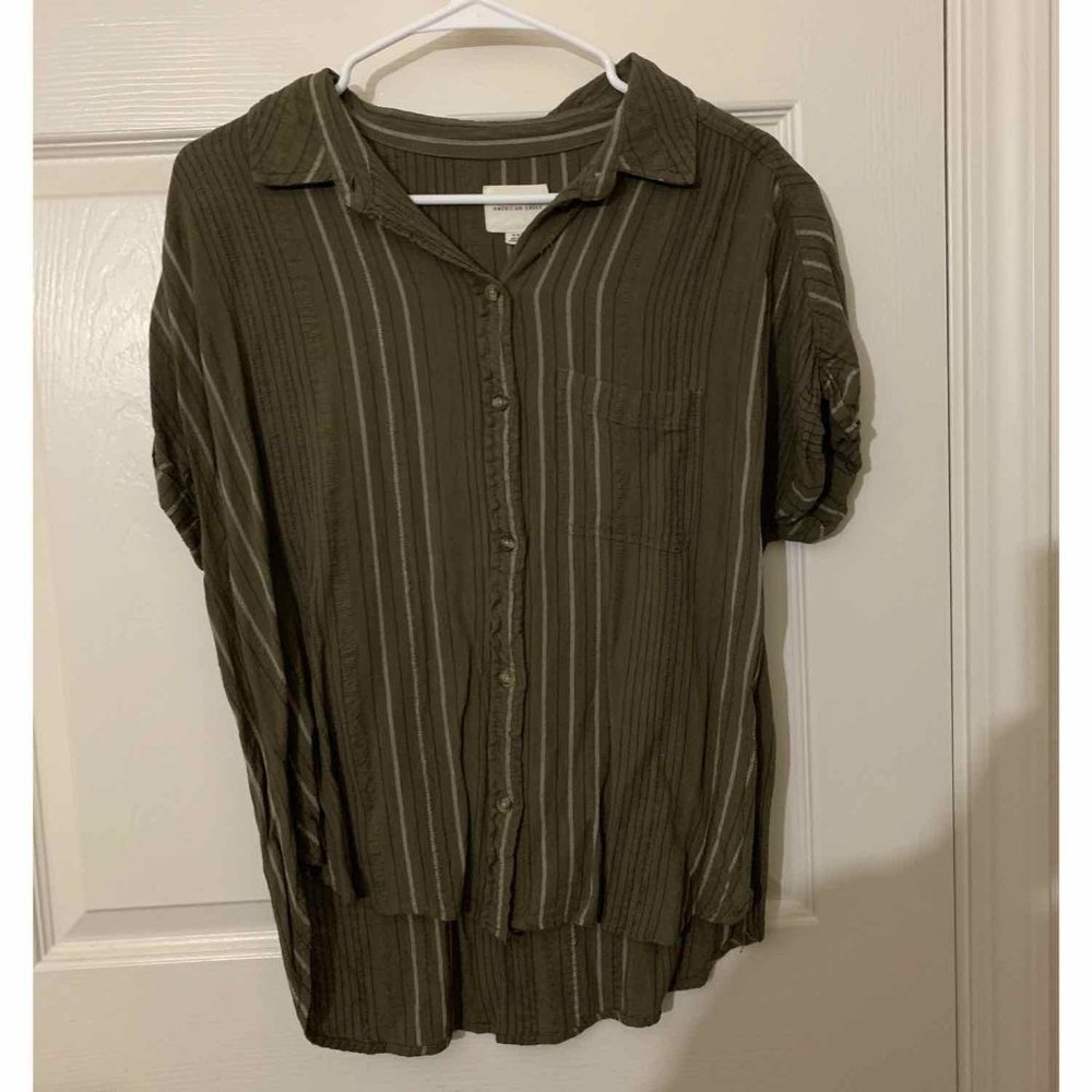 AE Stripped Button Up Shirt